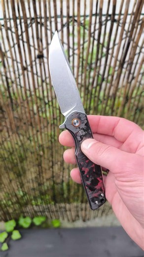 Foldekniv 9cm D2 Fiber Carbon Red [GT961] #foldingknife #knives #kniv #foldekniv #originalekniver