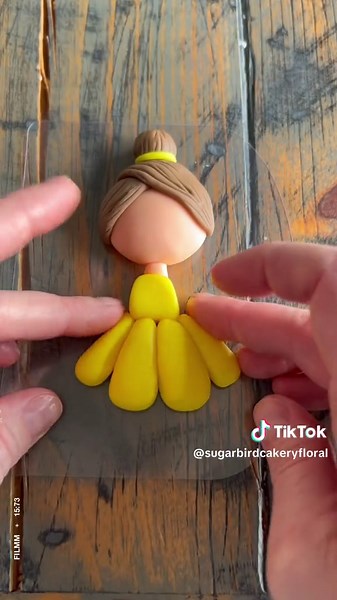 Adorable Disney Princess Belle Fondant Figure | Cake Topper Tutorial