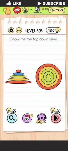 brain test tricky puzzles level 505 answer #gameplay #games #gaming #braintestlevels #puzzle