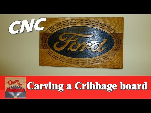 Carving a Cribbage board on the X-carve CNC