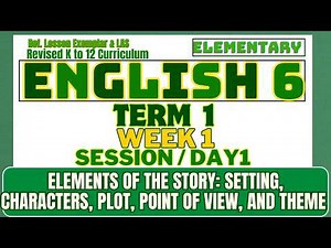 English 6 Term 1 Week 1 Session/Day 1 | Elements of the Story: Setting, Characters, Plot