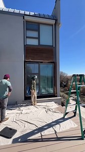 Out with the old, in with the new! @matera_builders_llc helped swap out this old triple-stacked awning window unit for a 400 Series Picture Window. Nice work on this install! 👏👏 #AndersenWindows | Andersen Windows Doors