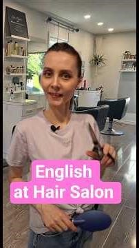 English at Hair Salon ✂️ #hairsalonenglish #englishvocabulary #learnenglish #hairsalonvocabulary