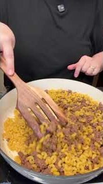 Easy Homemade Hamburger Helper Recipe | One-Pot Dinner #shorts #cooking #fyp #recipe #food