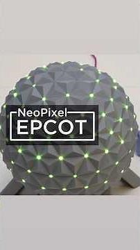 WLED IoT NeoPixel EPCOT ball learn.adafruit.com/epcot-spaceship-earth-with-wled #adafruit