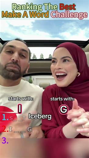 Ranking The Funniest Make A Word Challenge moments 🤣 #shorts #couplechallenge #viral #makeaword