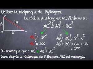 Pythagore : Montrer qu'un triangle est rectangle