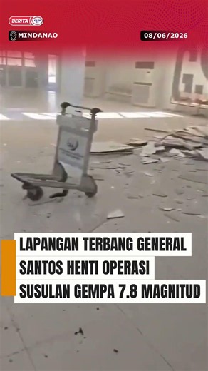 8 JUN 2026 - LAPANGAN TERBANG GENERAL SANTOS HENTI OPERASI SUSULAN GEMPA 7.8 MAGNITUD