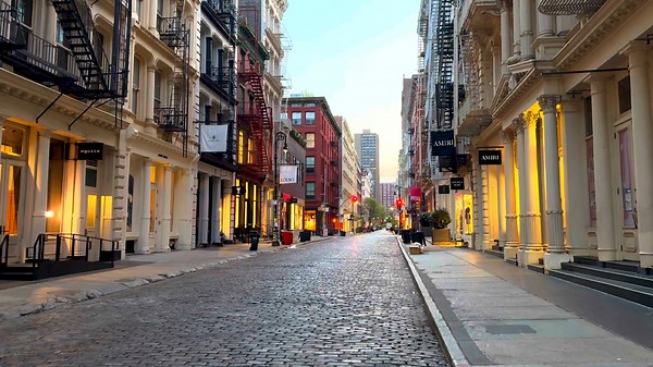 Sunrise Walk in SoHo NYC