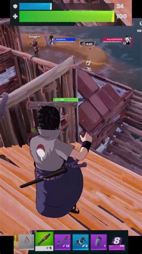 sasuke rescata a sakura #fortnite #save