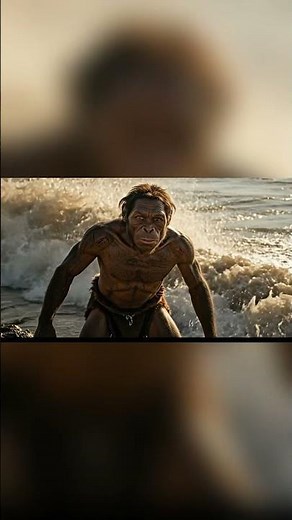 Life 3.2 Million Years Ago Battle with the Ferocious Crocodile #shorts