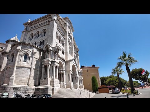 Monte Carlo Old City 4K Walk | Monaco Historic Center Tour | No Commentary