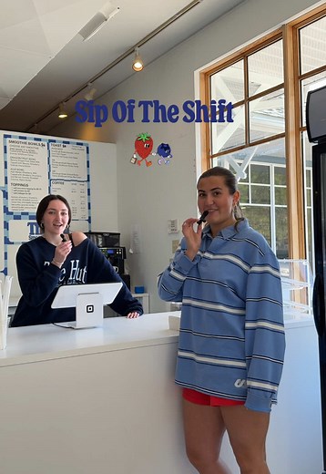Avery’s sip of the shift at our Port Carling location 💙🥤 #fyp #sipoftheshift #staffpicks #trendingvideo #summerdrinks #muskoka #foryoupage #thehut