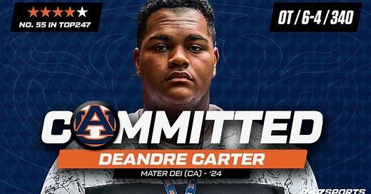 4-star OL Deandre Carter commits to Auburn, breaks down decision