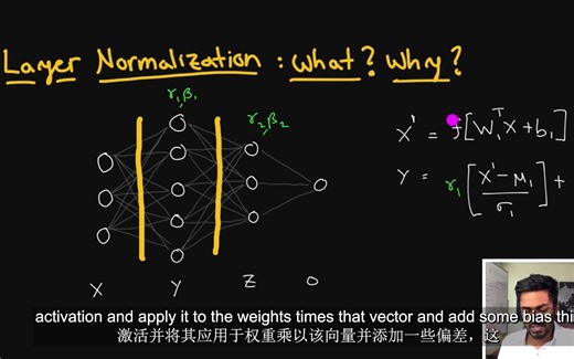 【双语·YouTube搬运·LayerNorm·含代码】Layer Normalization - EXPLAINED (in Transformer)