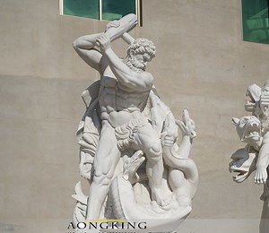 [Hot Item] Hercules Slay Lernaean Hydra Life Size Marble Statue