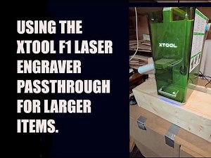 Using the Xtool F1 on larger items with the passthrough.