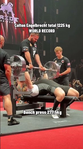 🤯 1225 KG TOTAL! Colton Engelbrecht's INSANE Powerlifting Performance 💪