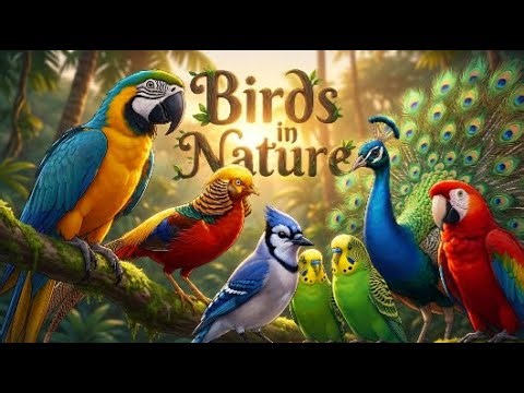 Birds Sound Compilation — Parakeets, Owl, Macaw | Wildlife #kidsanimation #birds #birdsounds