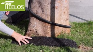 Rubber Mulch for Landscaping,1 Roll 120×4.5inch Black Rubber Mulch Mat Pathway Solution Recycled, Natural-Looking Permanent Garden Barrier Edging Border for Plants, Vegetables, and Flowers