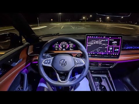 2026 Volkswagen Tiguan SEL R-Line Turbo - POV Night Drive (Binaural Audio)