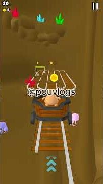 Pou 3D MINE RIDE GAMEPLAY #pouvlogs #pou3d #pou2