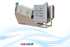 Screw Press Dehydrator | Sludge Dewatering | aimequip