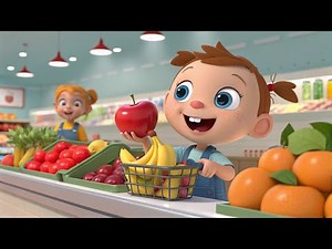Grocery Shopping Song for Kids 🥕🍎 – Sing Along and Learn with Melody Kids!