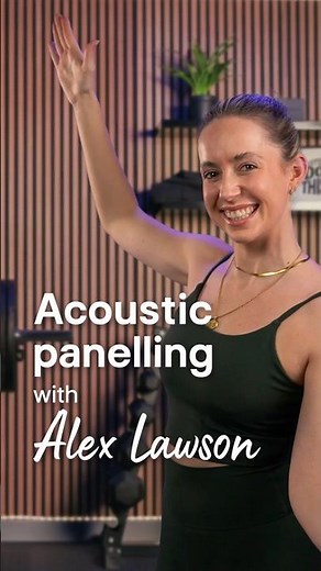 Acoustic Wall Panelling with Alex Lawson 🖼️🔨🧡 #DIYtips #Howto #BandQ