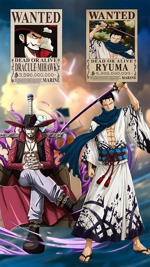 MIHAWK 🆚 RYUMA | BOUNTY COMPARISON IN ONE PIECE #onepiece #bounty