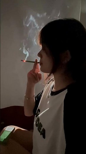 Korean Girl SHOCKING Cigarette Smoking Time ! #shorts #trendingshorts #smokinggirl