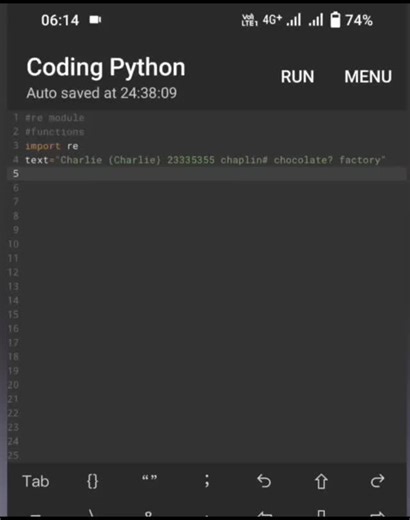@sanjaycomputerclasses on Instagram: "Re module findall function different pattern and combination in python . Learn python from scrtch . Python को सीखें शुरू से ।"