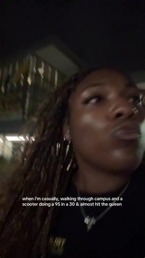 Scooter Almost Hits Student: Slow Down Before You Flip — Towson Campus Safety