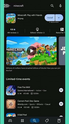 minecraft install in play store how to download minecraft