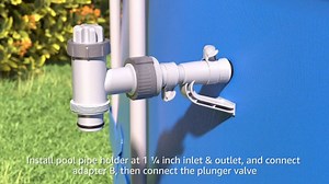 Watch Type B Hose Adapter 1.25" to 1.5" Hose Holder Plunger Valve on Amazon Live