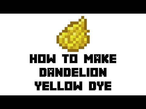 Minecraft Survival: How to Make Dandelion Yellow Dye