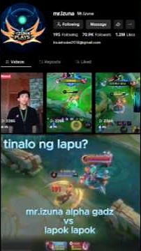 Mr izuna vs Aspice ni lapu di tumagos alpha ni izuna? #shorts