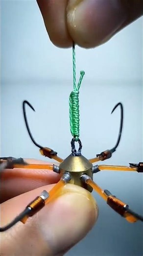 釣り針アセンブリをしっかりと固定するための 負荷が200%増加、独創的な釣り針結びテクニック #fishing #shorts