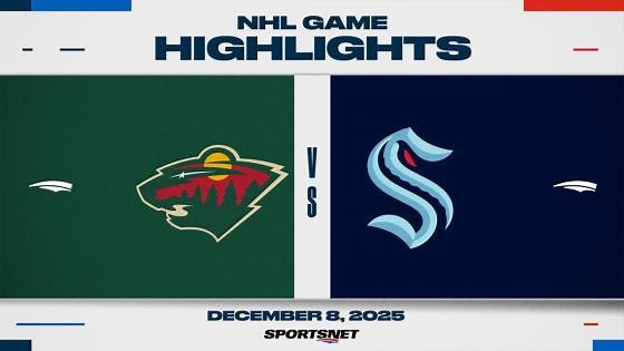 NHL Highlights | Wild vs. Kraken - December 8, 2025