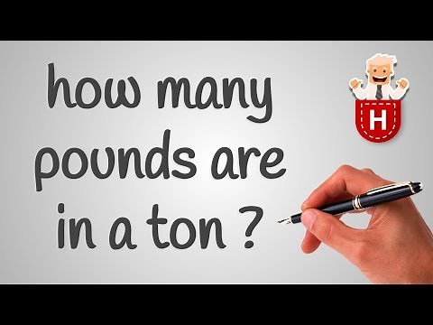how many pounds are in a ton