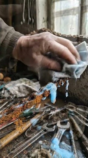 You’ve never seen rust disappear like this!#beforeandafter #satisfyingvideos #asmr #rust