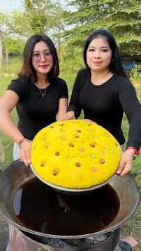 Cooking yummy deep fried cake recipe