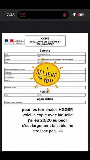 Mon HGGSP : Copie parfaite au bac 2023