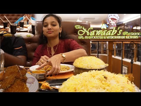 Nawaab's Restaurant🔥Hyderabad’s Royal Taste! Biryani Starters & More | Food Vlog in Telugu #foodvlog