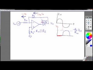 Simple Half Wave Rectifier Example with Op Amp Part 2