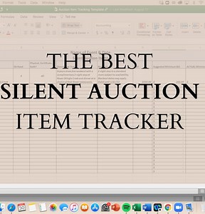 Silent Auction Donated Item Tracker for Fundraiser Events - Etsy
