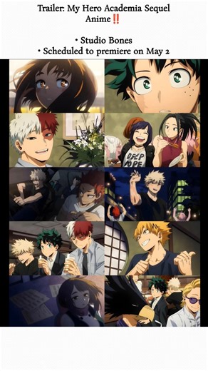 My Hero Academia SEQUEL ANNOUNCED! | Studio Bones#myheroacademia #mha #mhaedit #animeedit #onepiece