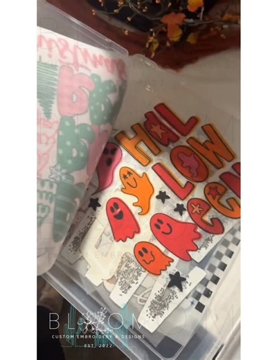 🎃👻 Last-minute Halloween alert!👻🎃 Only treats no tricks - bring your own blank tee and snag a print for just $1.00 — yes, you read that right, only ONE DOLLAR! 👀 We have prints for adults and youth sizes but designs and what size prints are LIMITED. We’re open ⚡today & tomorrow till 4:30⚡, and 🦇Friday till 4:00🦇! Don’t miss out on this spook-tacular deal before it vanishes into the night! 🕸️💀 | Bloom Custom Embroidery & Designs