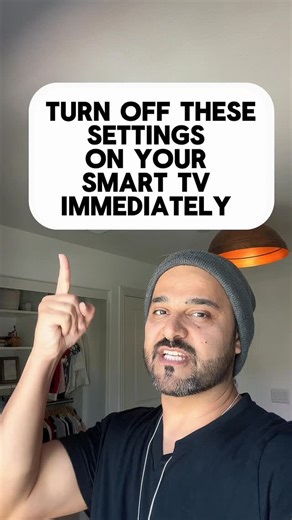 MILAD ALEMI on Instagram: "Your smart tv is always listening to you turn these settings off immediately 🤯"