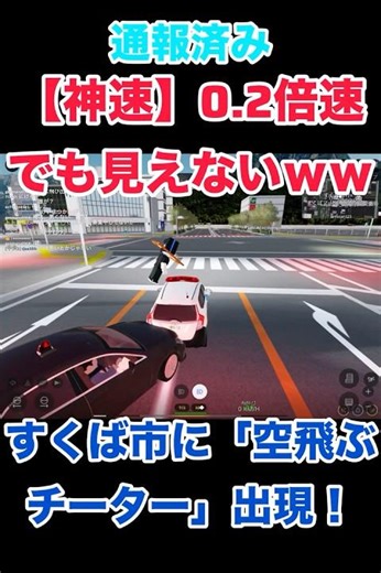 【すくば市】0.2倍速でも見えない「空飛ぶ高速チーター」出現!? お金を払ってまで垢バンされるのは無駄すぎるｗｗ#roblox #すくば市 #注意喚起 #チーター #くうじい #shorts